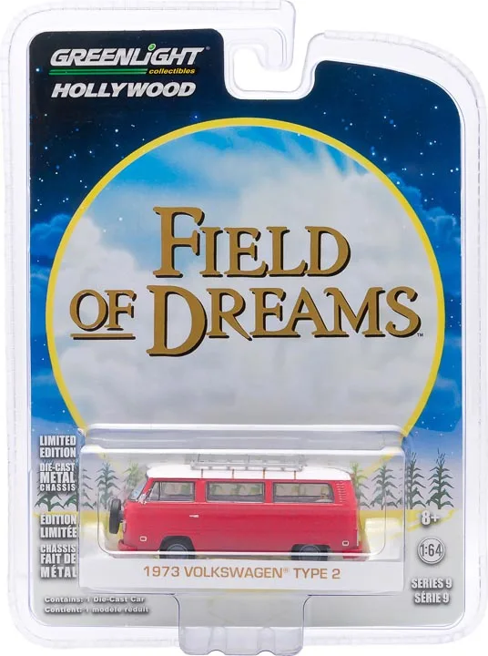 1: 64 голливудская серия 9-1973 Volkswagen Тип 2 (T2B), автобусная модель из литого металлического сплава, автомобильные игрушки для коллекции подарков