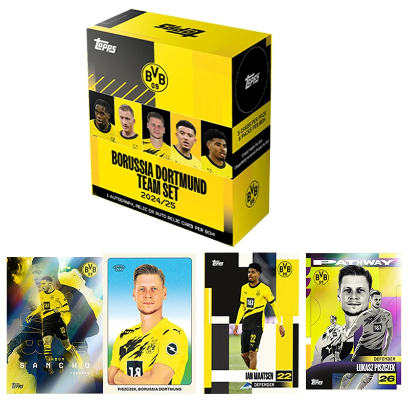 Фото 2024-25Topps Champions League Dortmund Box TeamSet BVB Football Star Signature Collection Card/5 Pictures/1 Pack.6 Pack/1 Box №4