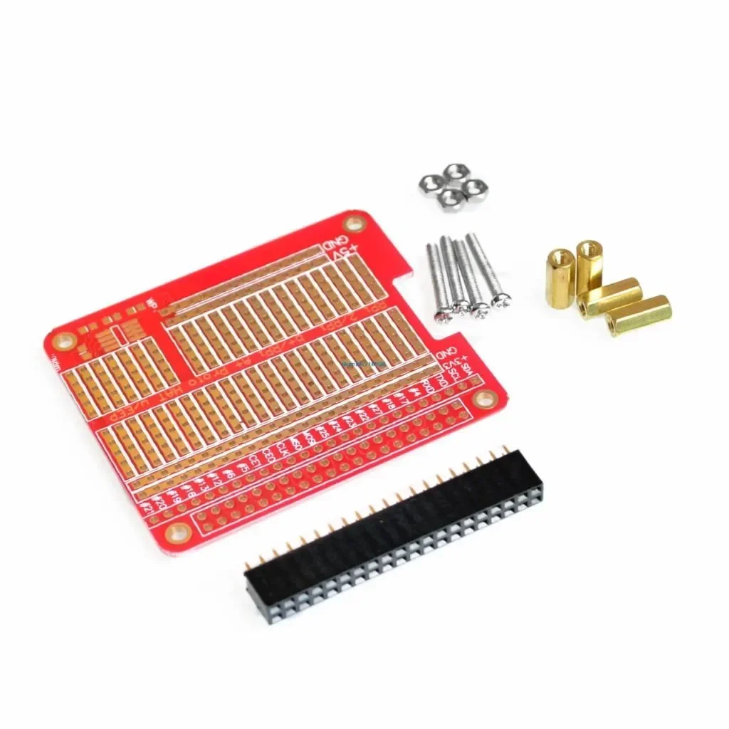 Защитный колпачок DIY Proto для Raspberry Pi 3 и Raspberry Pi 2, Модель B / B + / A + (красный)