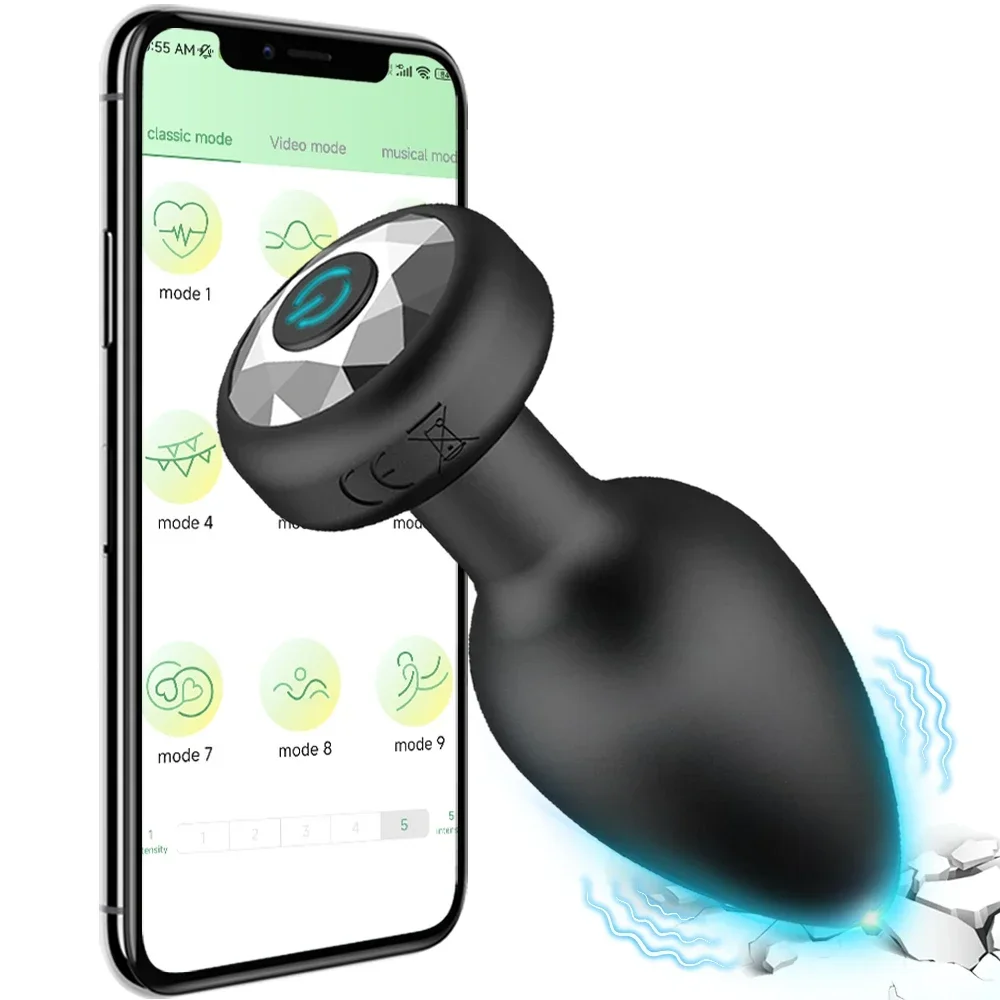 Приложение с дистанционным управлением, анальный вибратор, Bluetooth, Анальная пробка, мужской массажер простаты, женский мастурбатор, секс-игрушки для взрослых для женщин, мужчин, геев