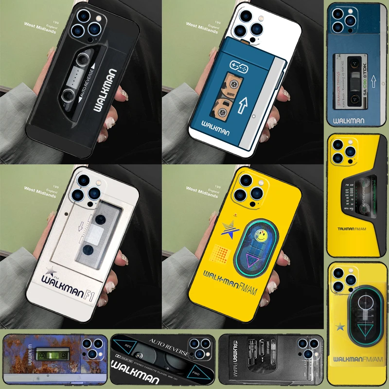 Чехол Walkman для iPhone 15 13 14 Pro Max SE 2020 XS XR X, чехол для iPhone 15 11 12 14 Pro Max 7 8 Plus 13 Mini, чехол