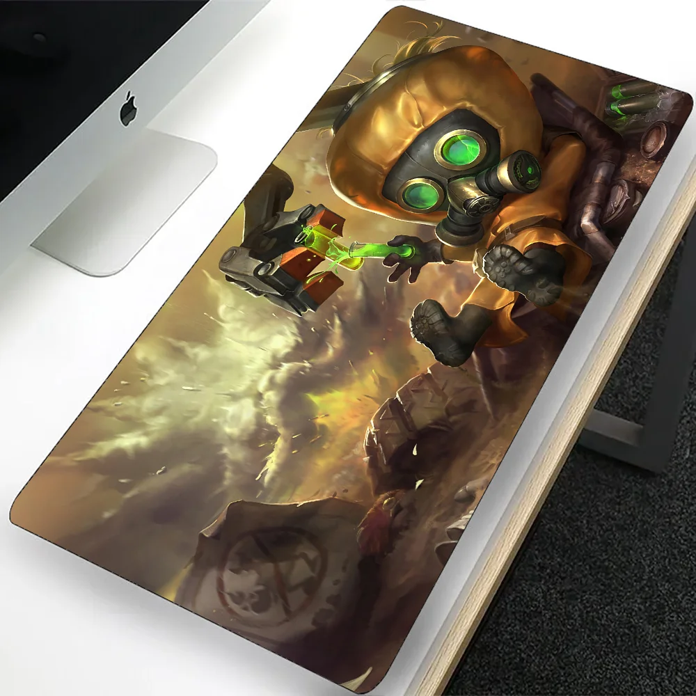 Фото Крупный игровой коврик для мыши League of Legends Heimerdinger, компьютерный коврик для мыши, компьютерный игровой коврик для мыши для ноутбука, Офисная Клавиатура №5
