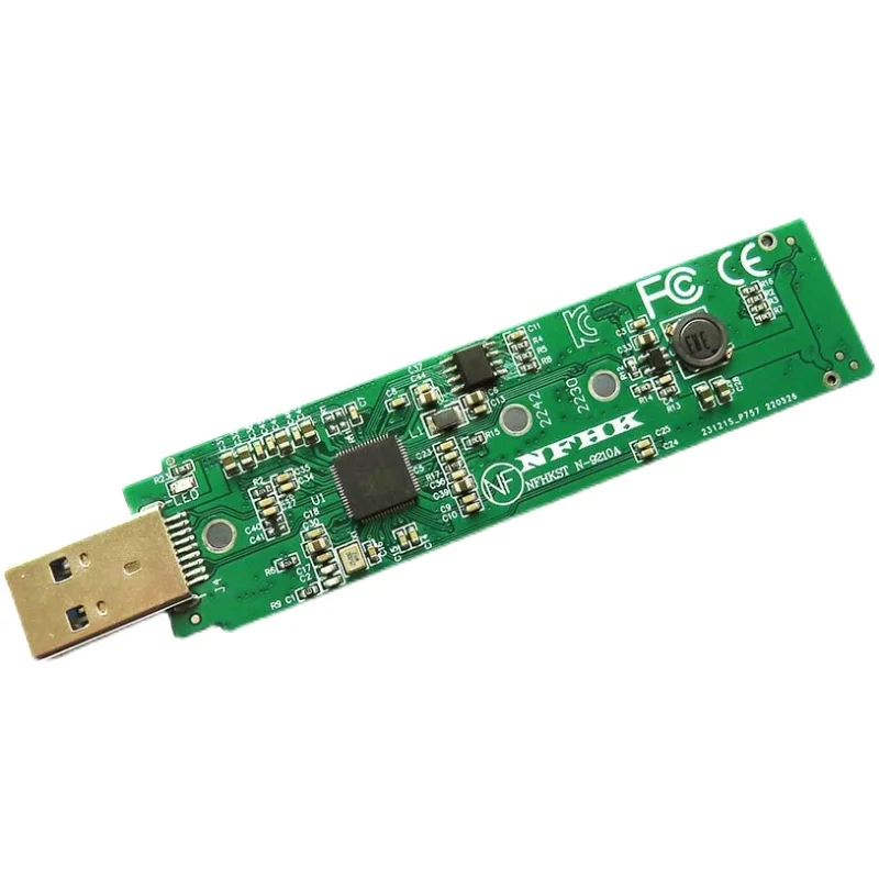 Адаптер M.2 SSD на USB 3.0 3.1 SATA NVMe с двумя протоколами и RTL9210B для передачи данных