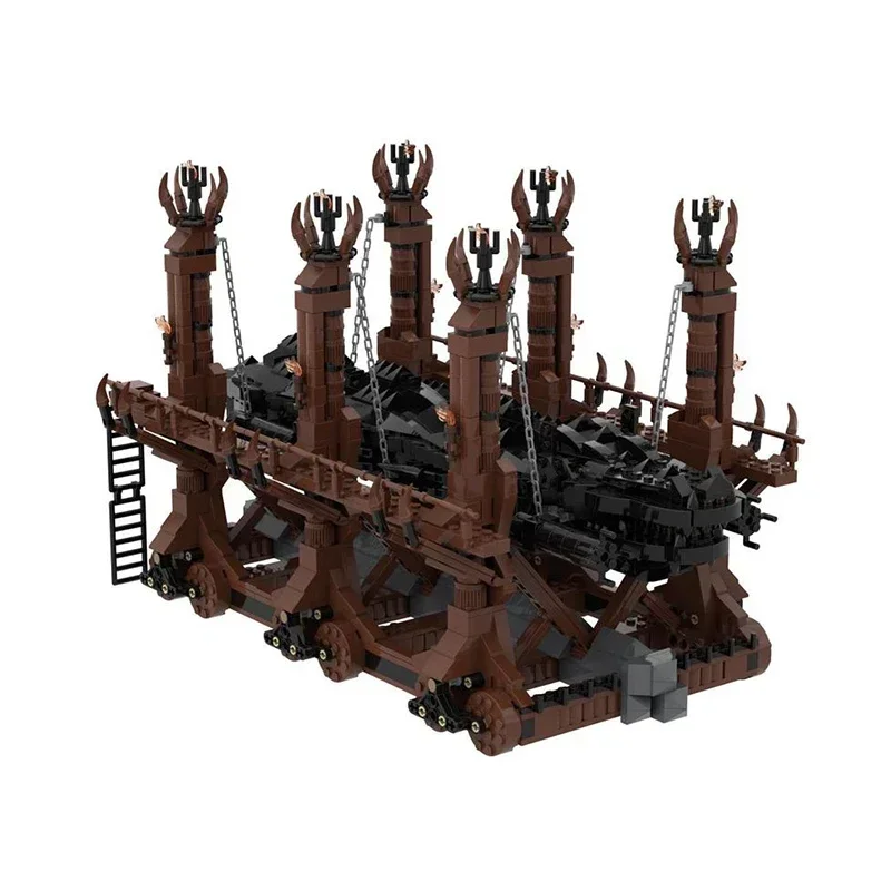 Фото Строительные блоки Moc, сцена из фильма, голова волка, модель Grond, волшебные кольца, замок, кирпичи, сделай сам, сборка, праздничные игрушки, подарки для заключения №2