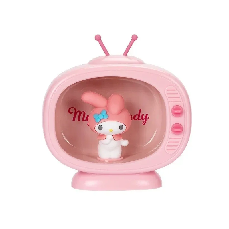 Фото MINISO подлинный Sanrio Night светильник Kawaii Mini TV Hello Kitty режим сна аксессуары Аниме игрушки прикроватный подарок для детей и девочек №2