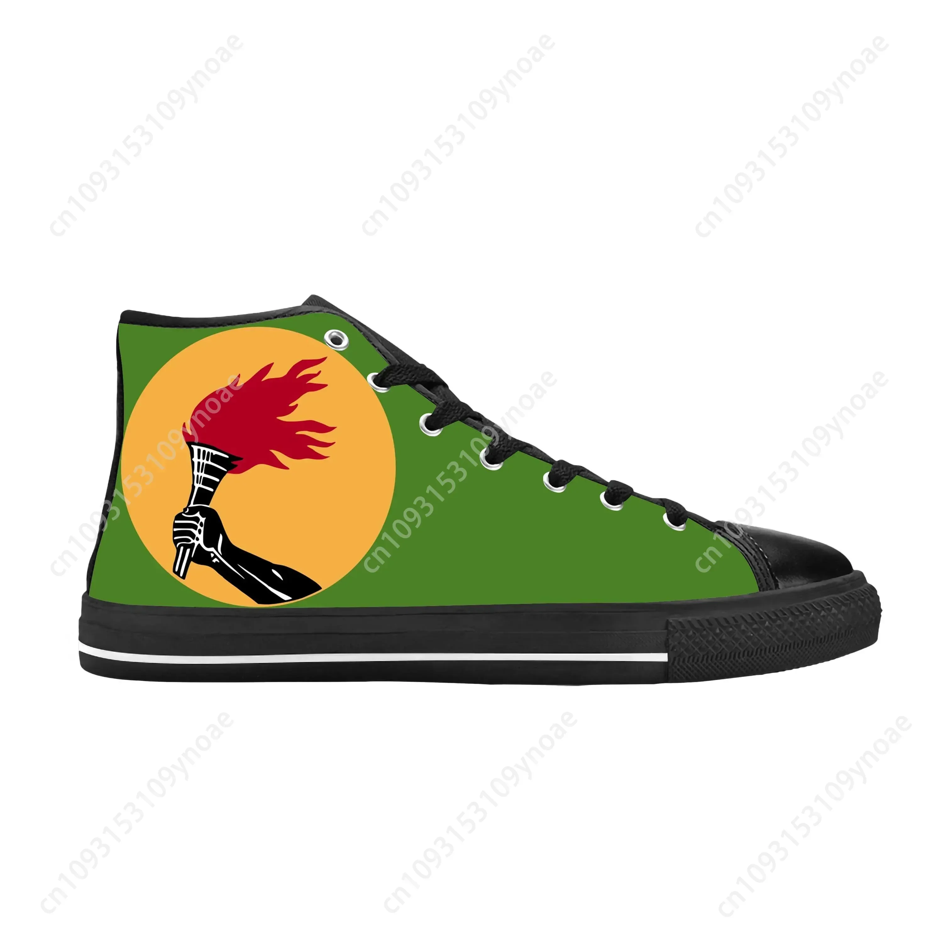 Фото Zaire Congo Flag Patriotic Pride, модные популярные повседневные тканевые туфли, высокие удобные дышащие мужские и женские кроссовки с 3D принтом №3