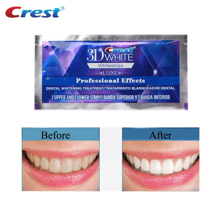 Фото Crest 3D, белые полоски Crest, белые полоски, роскошные оригинальные профессиональные полоски для отбеливания зубов с эффектом зубов №5
