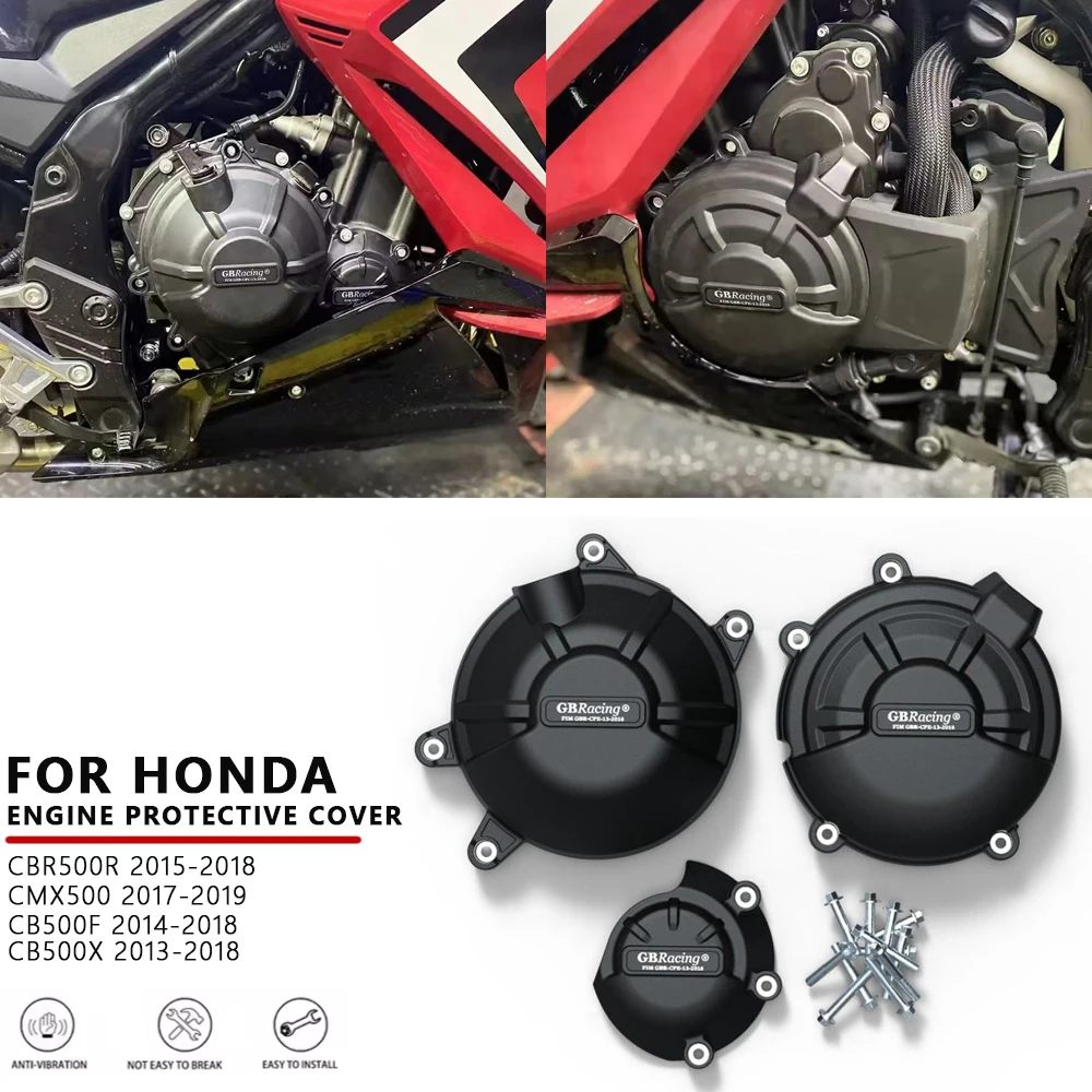 CBR500R2015-2018 CB500F2014-2018 CB500X2013-2018 CMX500 для Honda мотоцикла, крышка двигателя, комплект защиты крышки сцепления, аксессуары