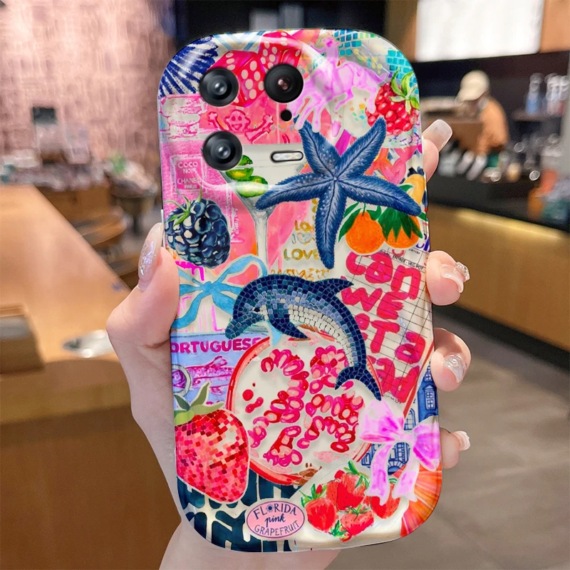 Фото Чехол Seabed Wave для Xiaomi Mi 15 14 Ultra 14T 13 Lite 12 Pro 12S 12X 11i 5G POCO X7 X6 X5 X4 GT X3 NFC F6 F5 F3 M6 Plus Cover №4