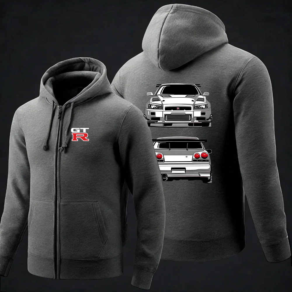 Фото GTR Ares R35 R34 Improved Edition Мужская спортивная одежда Nissan Мужская куртка с капюшоном Пальто Nissan F1 Спортивная одежда с капюшоном Уличная одежда №3