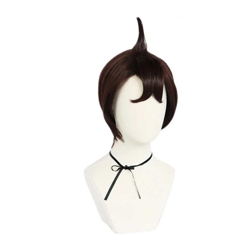 Аниме Danganronpa Hifumi Yamada, короткий парик, костюм для косплея Dangan Ronpa, термостойкие синтетические волосы, мужские парики + шапочка для парика