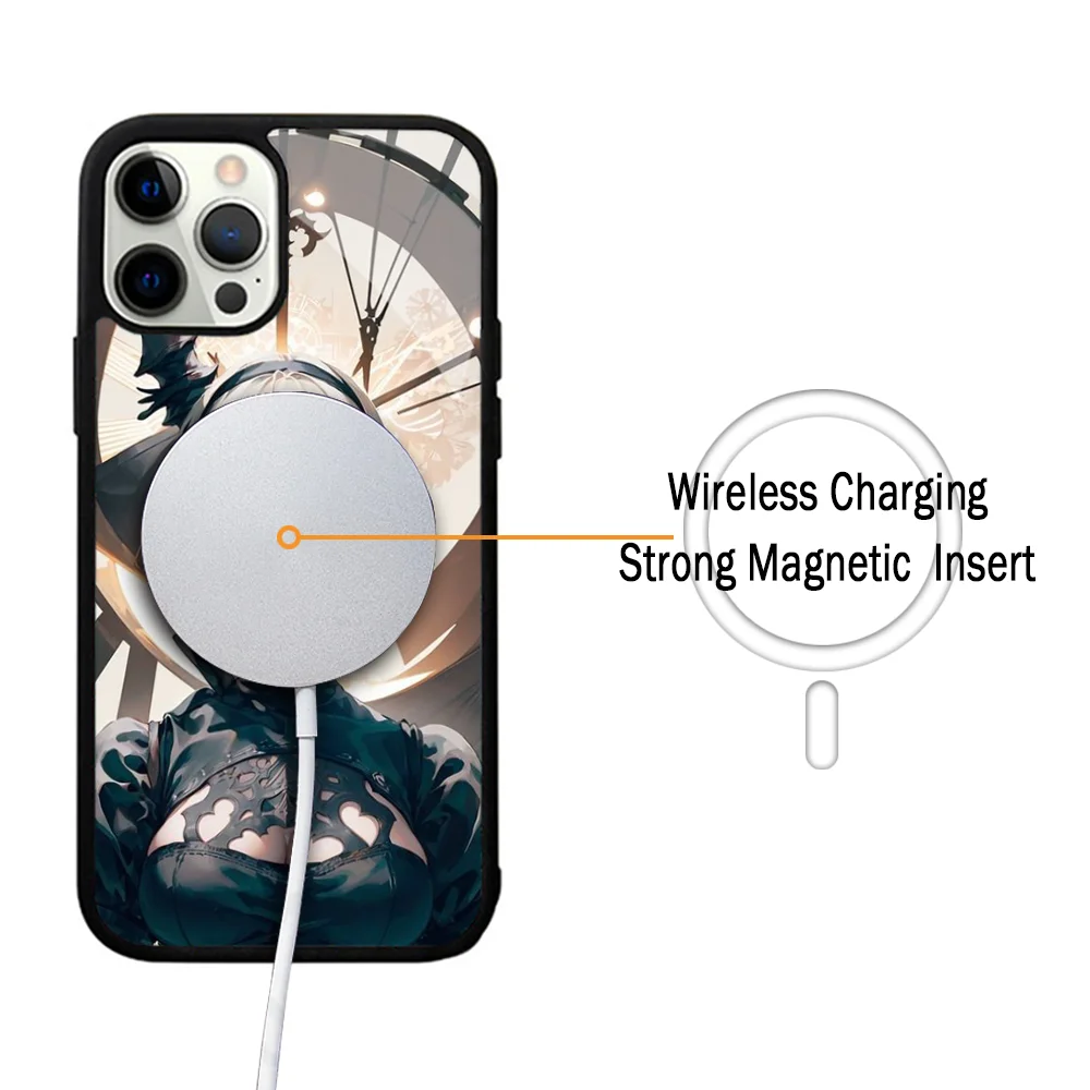 Фото Магнитный чехол для IPhone 15 14 13 Pro Max 11 12 Mini Alex №2