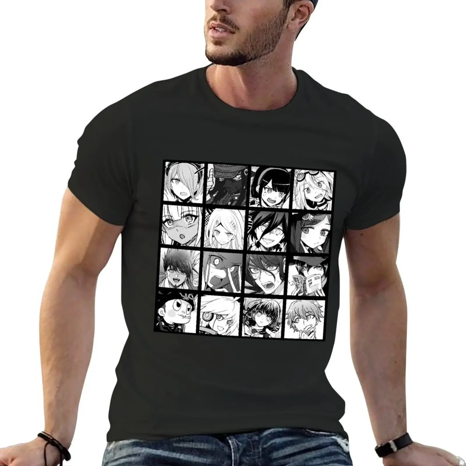 DRV3 Manga Collection T-Shirt быстросохнущая футболка в стиле каваи для мужчин