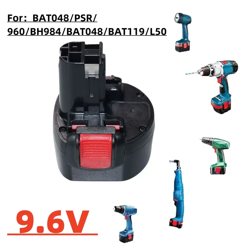 Сменный аккумулятор для электроинструмента BOSCH 9,6 В NI-MH для BAT048, PSR 960, BH984, BAT048, BAT119, L50 Аксессуары и запчасти