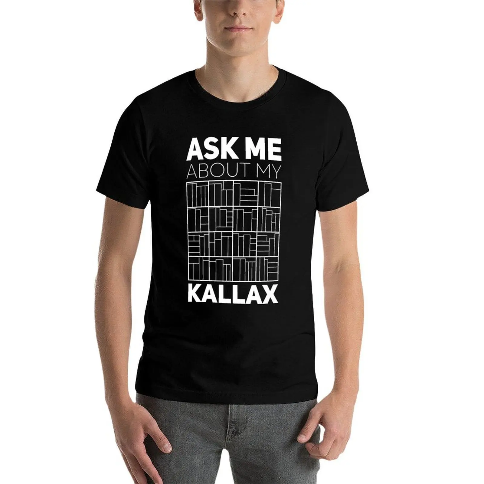 Фото Футболка Ask Me About My Kallax, хлопковая футболка, мужская футболка, хлопковая футболка высокого качества №4