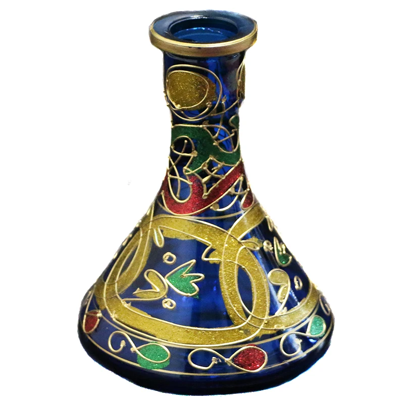 Florero de vidrio для наргиле, botella negra, аксессуары bombilla blue, base
