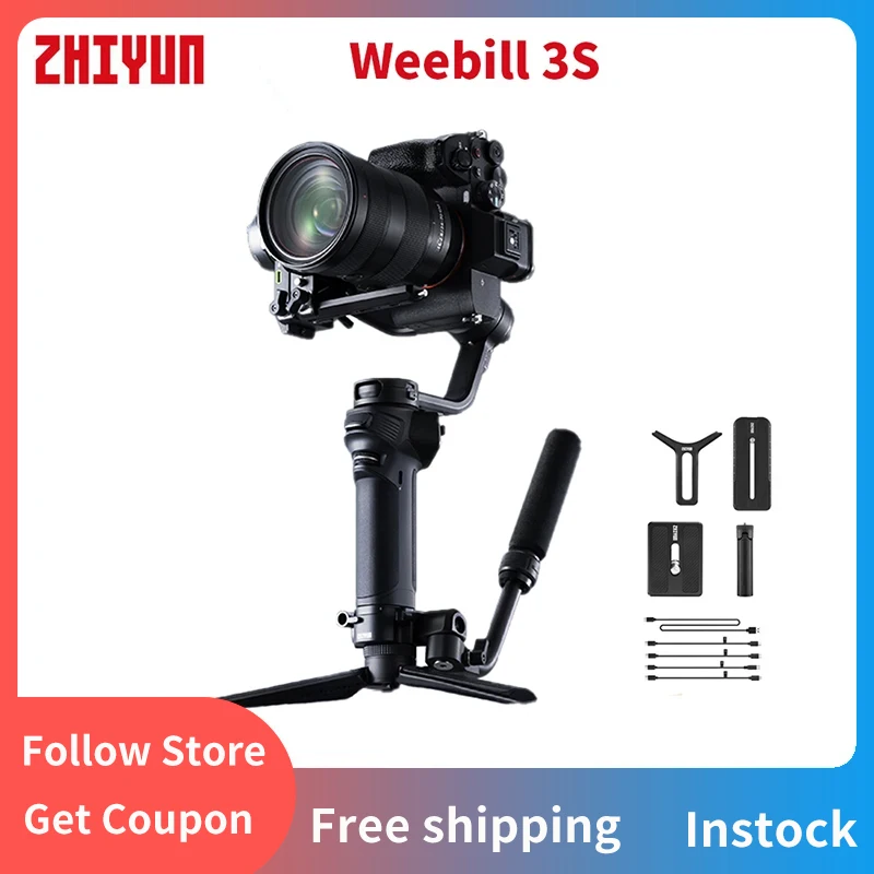 ZHIYUN Weebill 3S стабилизатор камеры 3-осевой ручной стабилизатор PD быстрая зарядка быстросъемный для зеркальных камер Sony Canon