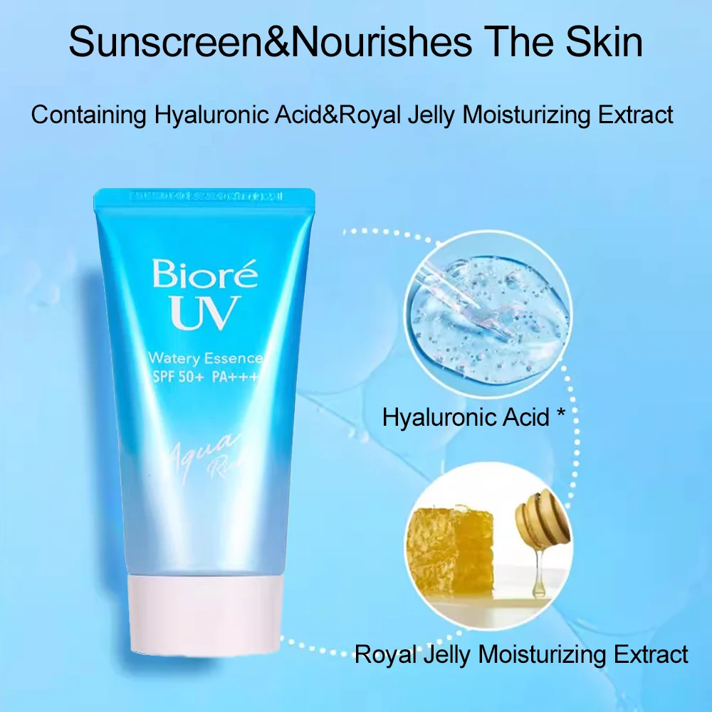 10 шт. SPF50 Japan Biore 50 г УФ-аква солнцезащитный крем Rich Watery Essence солнцезащитный крем-лосьон изолирующий гель для мужчин и женщин
