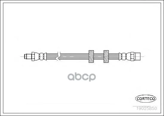 Шланг Тормозной Volvo: 740 Kombi 2.0/2.3/2.3 Turbo/2.4 Diesel/2.4 Td Interc./2.4 Turbo-Diesel 84-92, 760 2.4 Turbo Diesel/2.8...