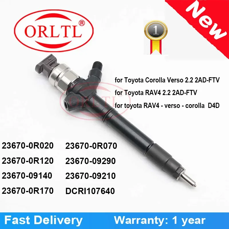 Diesel 23670-0R020 23670-0R120 23670-09140 23670-0R170 23670-0R070 23670-09290 23670-09210 DCRI107640 для Toyota Corolla Verso