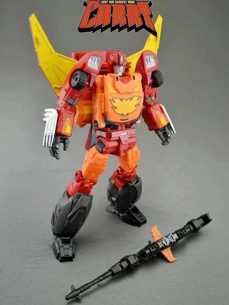 Игрушка-трансформер DX9 D06, оригинальная красная экшн-фигурка родимуса/Hot Rod CARRY MP, с автомобильными фигурками