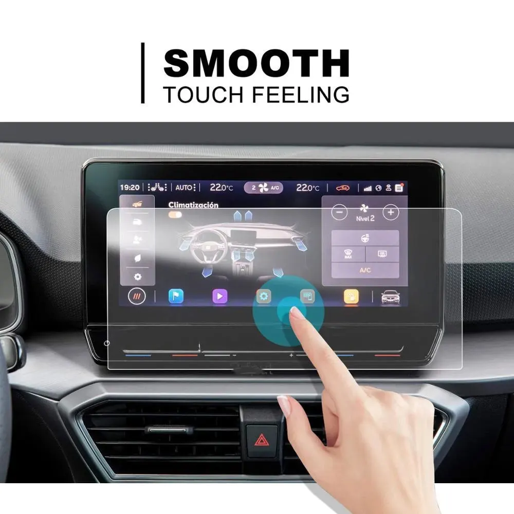 Автомобильная Защитная пленка для GPS-навигации для Leon MK4 Navi 10 дюймов 2020 ЖК-экран Защитная пленка для домашних животных против царапин 2 шт.