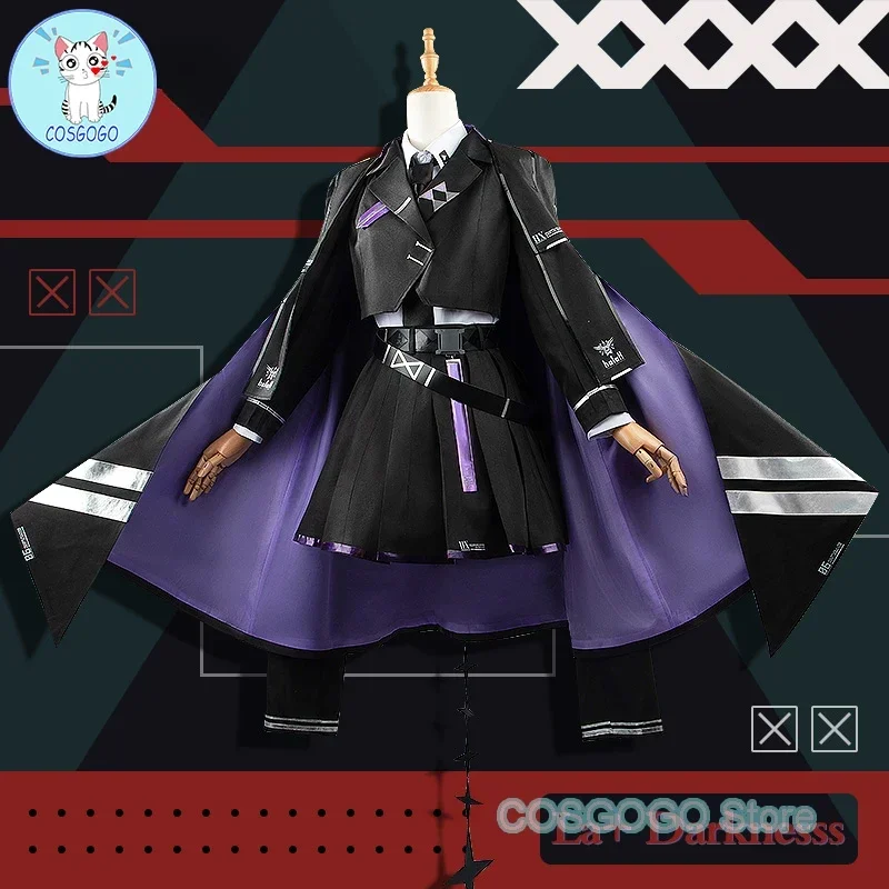 Фото COSGOGO [Индивидуальный] Hololive VTuber La + Darknesss Косплей Костюм Хэллоуин Наряды Женское Платье №2