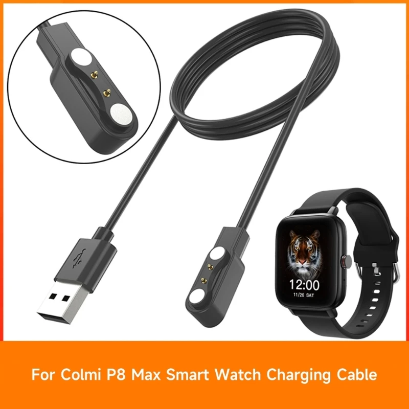 Магнитное зарядное устройство для Colmi P8 Max, адаптер питания, USB-кабель для быстрой зарядки, кронштейн, подставка, держатель для умных часов