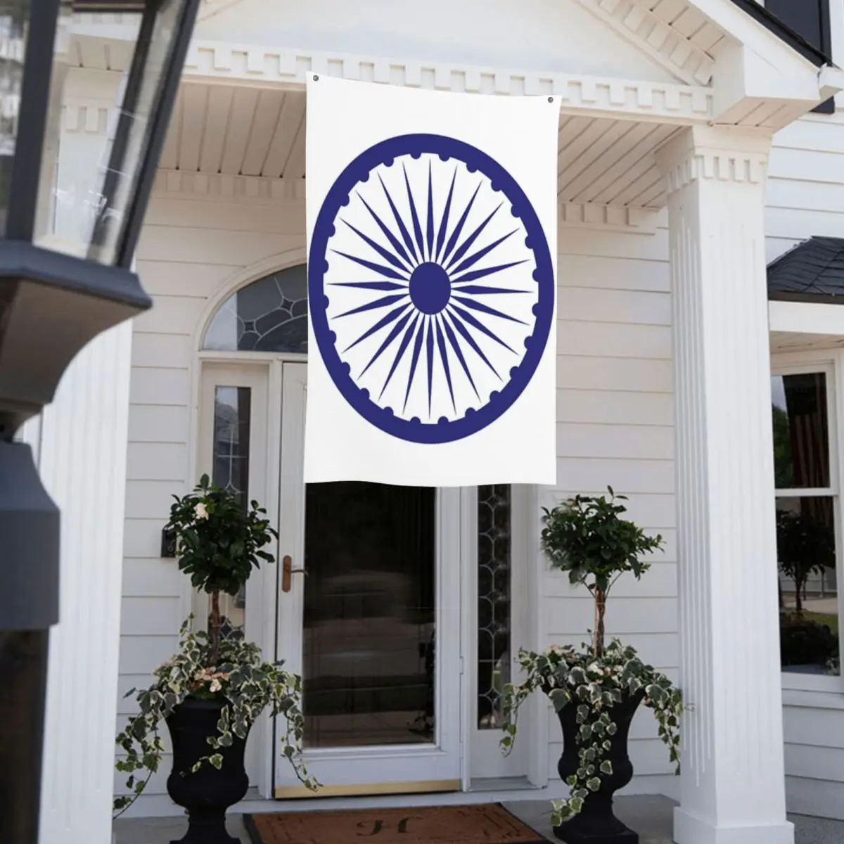 Ashoka Chakra Односторонний печатный флаг (art.: 3920cc69755a2) - 3920cc69755a2