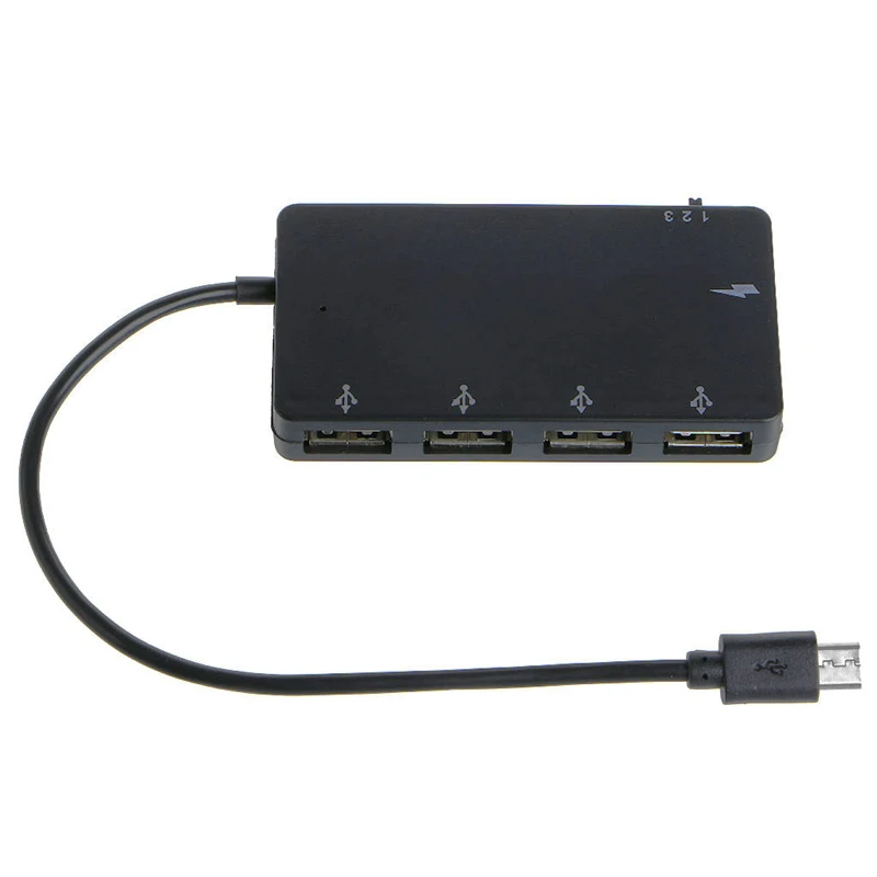 Micro USB OTG 4-портовый концентратор Зарядный Кабель-адаптер совместимый с Galaxy S4, Galaxy Note3, ThinkPad 8 W3JD