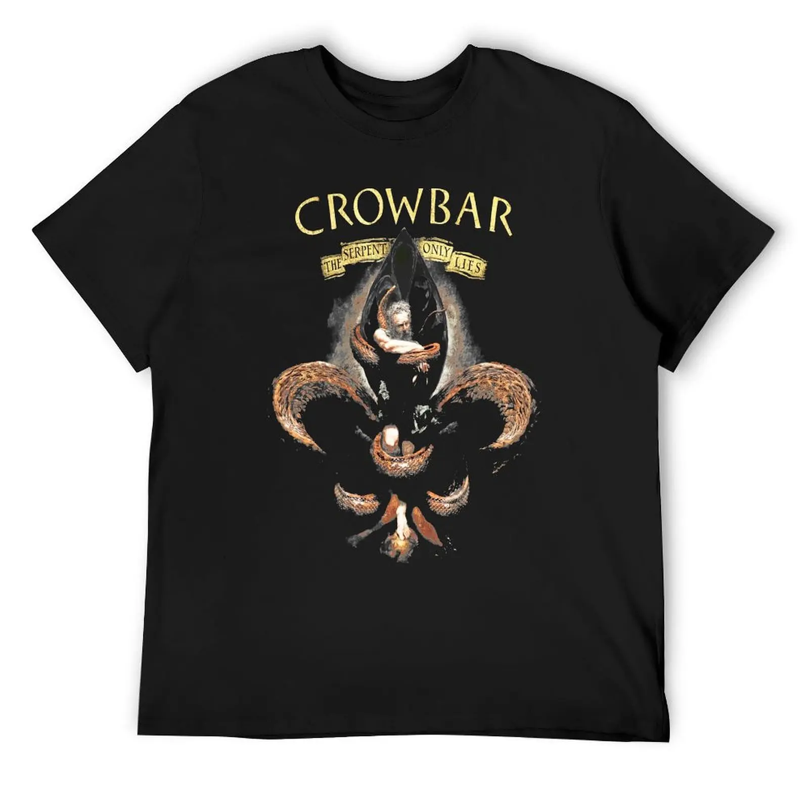 Футболка Serpent Crowbar, одежда, летняя рубашка, хлопковые мужские футболки, подарки для парня, футболки для мужчин, упаковка