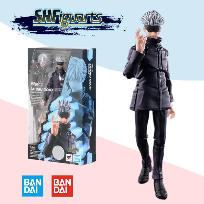 Bandai оригинальная коробка S.H. Фигуртс SHF juютсу Kaisen SATORU GOJO полный действия Аниме ПВХ модель комплект готовая игрушка подарок для детей