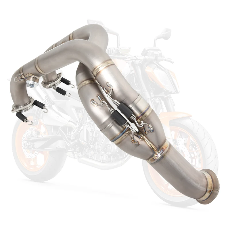 Фото Для KTM DUKE790 DUKE890 DUKE 790 890 890R 2019-2022 для Husqvarna Nordan 901, передняя средняя соединительная труба мотоцикла Sysstem №5