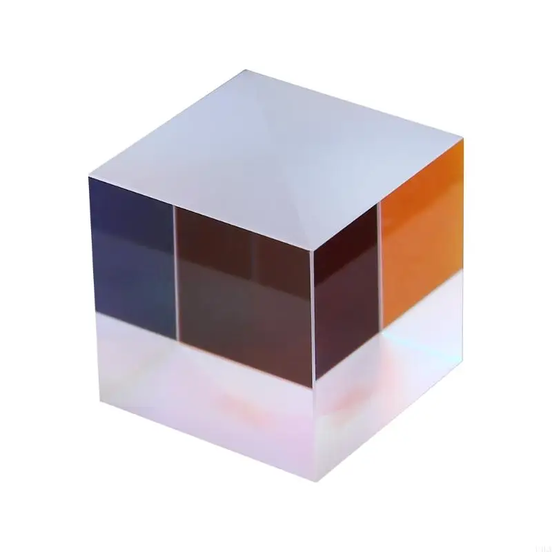 U4LA Красочный сплиттер комбината для поперечного дихроичного куба RGB PRISM Оптическая стеклянная треугольная призма для