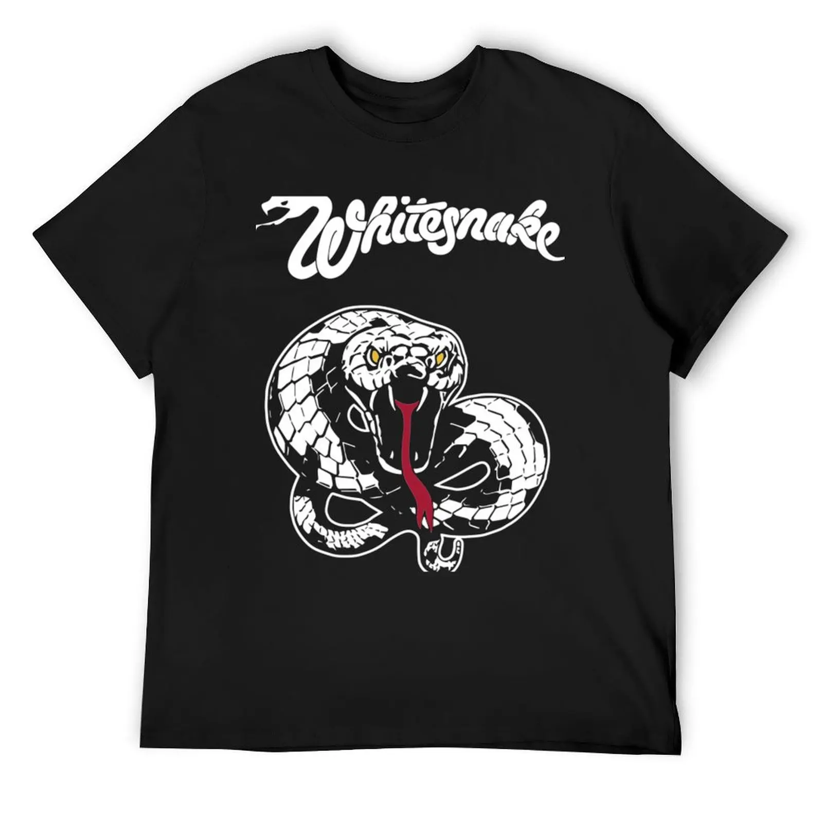 Футболка Whitesnake, забавные футболки с мемми, быстросохнущие рубашки, футболки с рисунком, черные футболки для мужчин