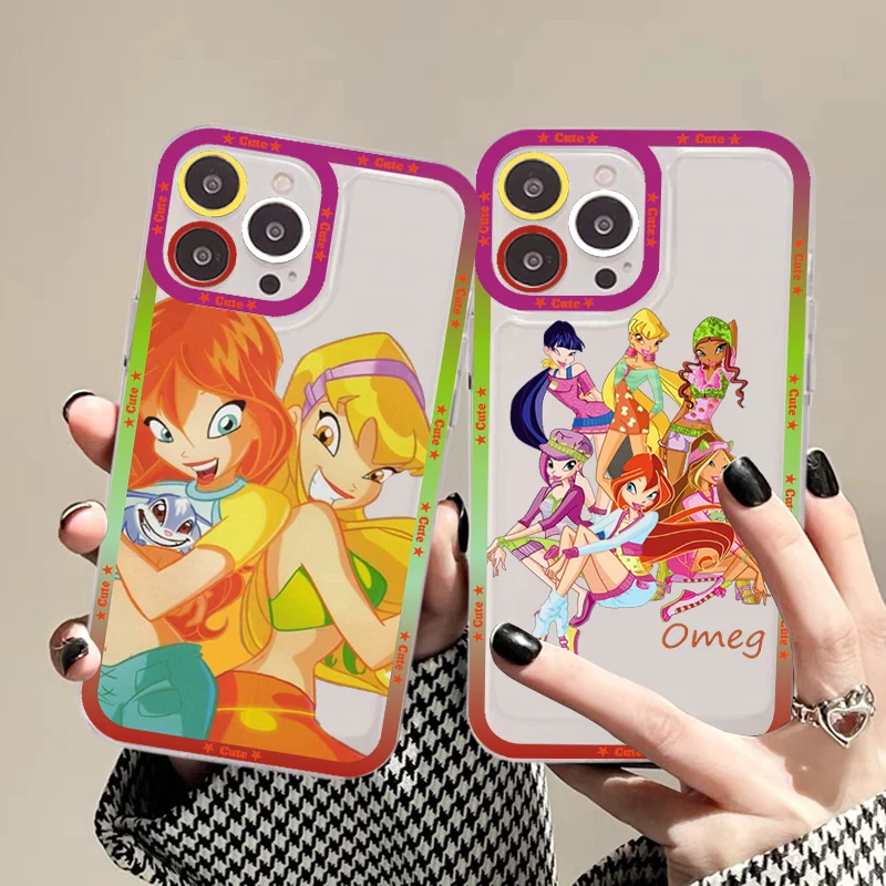 Чехол для телефона с изображением клубов винкс для iPhone 14 13 12 11 Pro Max XS X XR Mini защитный чехол