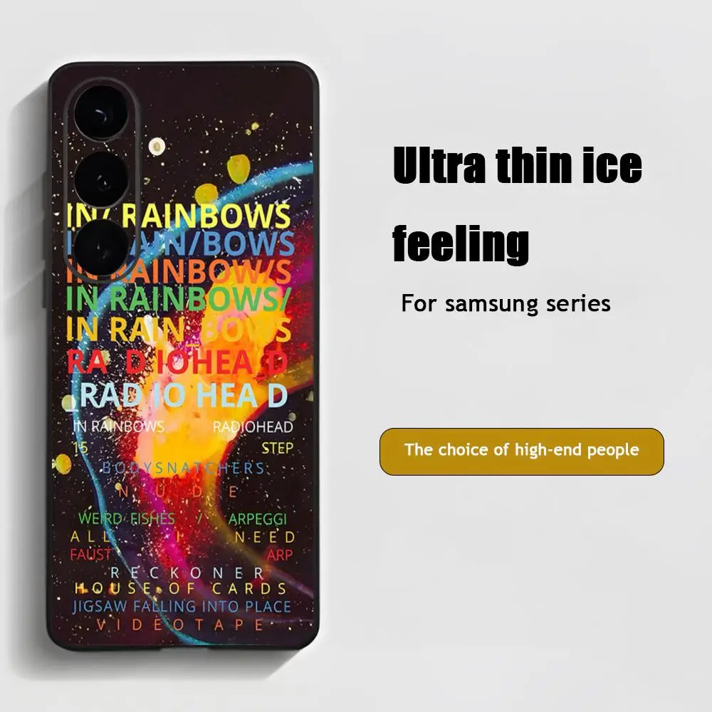 Фото Чехол для телефона Rock Band Hot Radiohead для Samsung Galaxy S25 S24 S23 S22 S21 S20 Plus Ultra Note20, мягкий черный №2