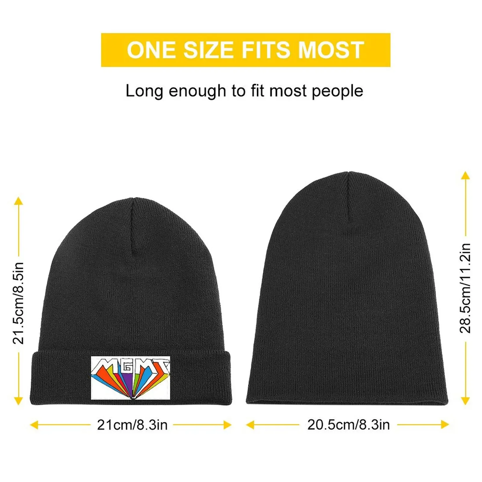 Фото MGMT logo Knitted Cap Sun Hat For Children fashionable Thermal Visor Mountaineering Men's Caps Women's №2