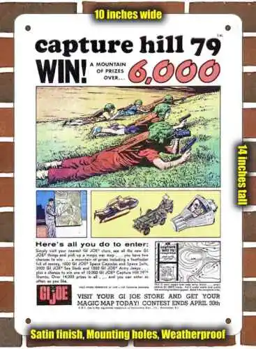 Металлический знак-1967G.I Joe Capture Hill 79- 10x14 дюймов
