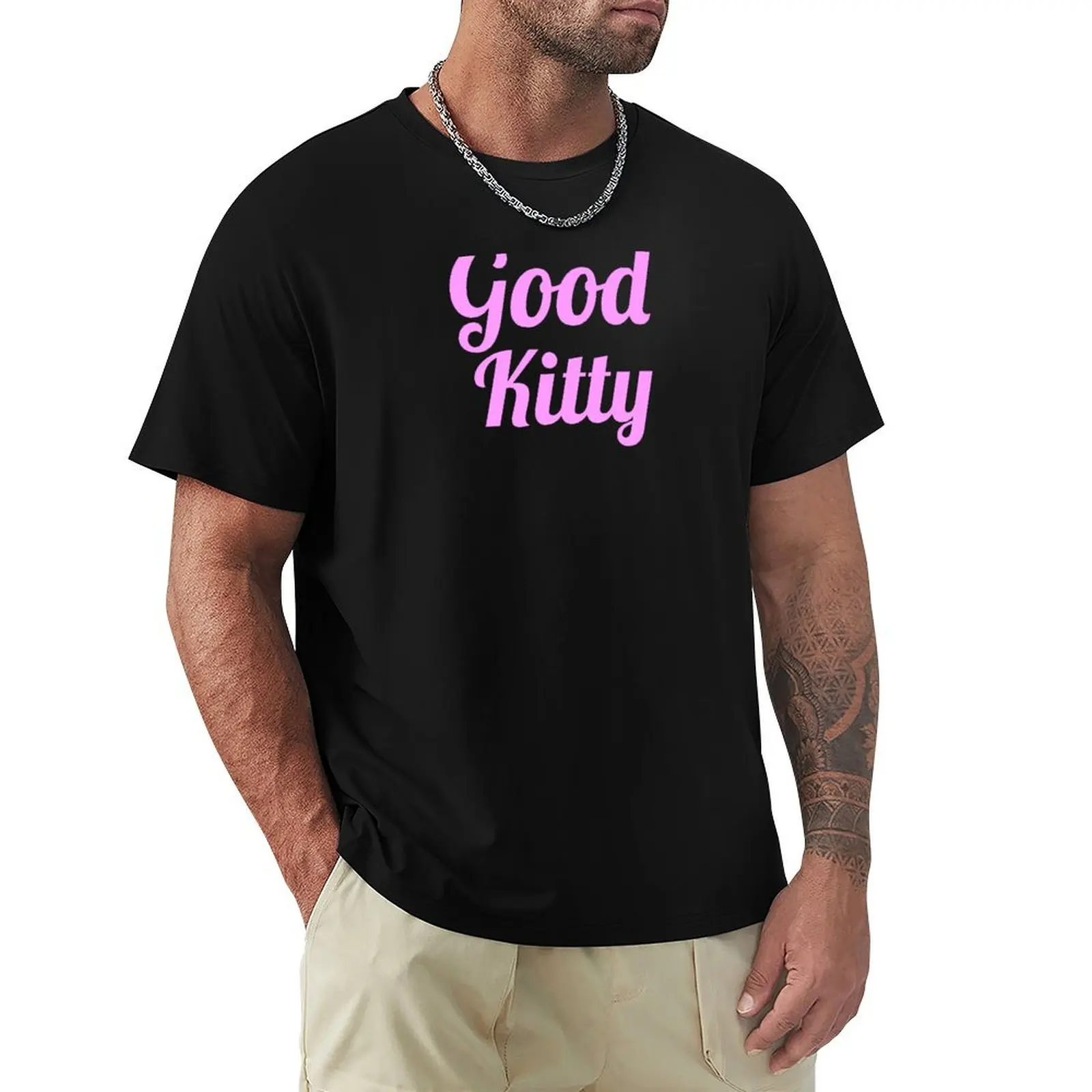 Good Kitty BDSM Pet Play Kink Shirt футболка винтажные футболки хиппи одежда графика дешевые вещи облегающие футболки для мужчин