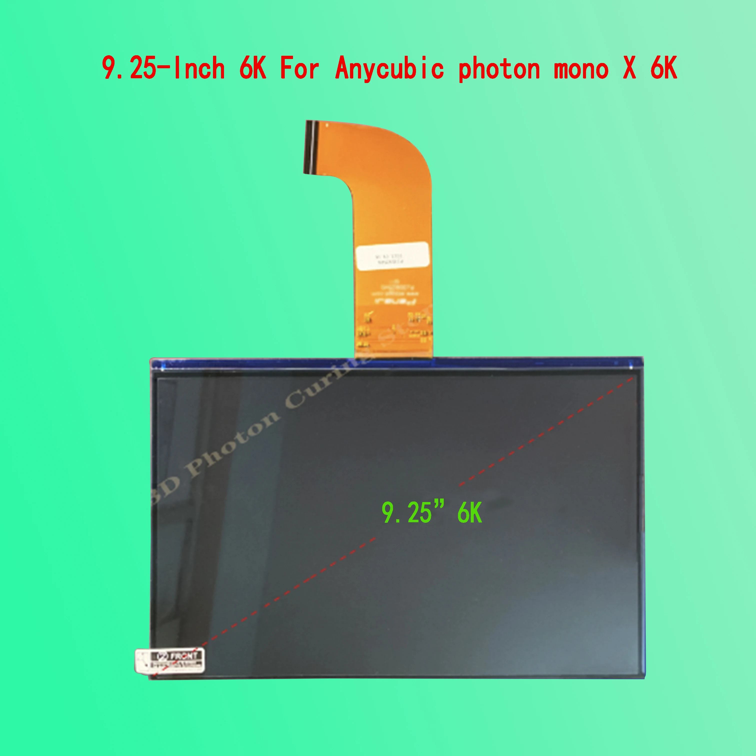 Подходит для Anycubic Mono X 6K/m3 plus 9,25 дюйма 6K + 1,8 мм стеклянный экран 3D-принтера IPS ЖК-дисплей, аксессуары и компоненты