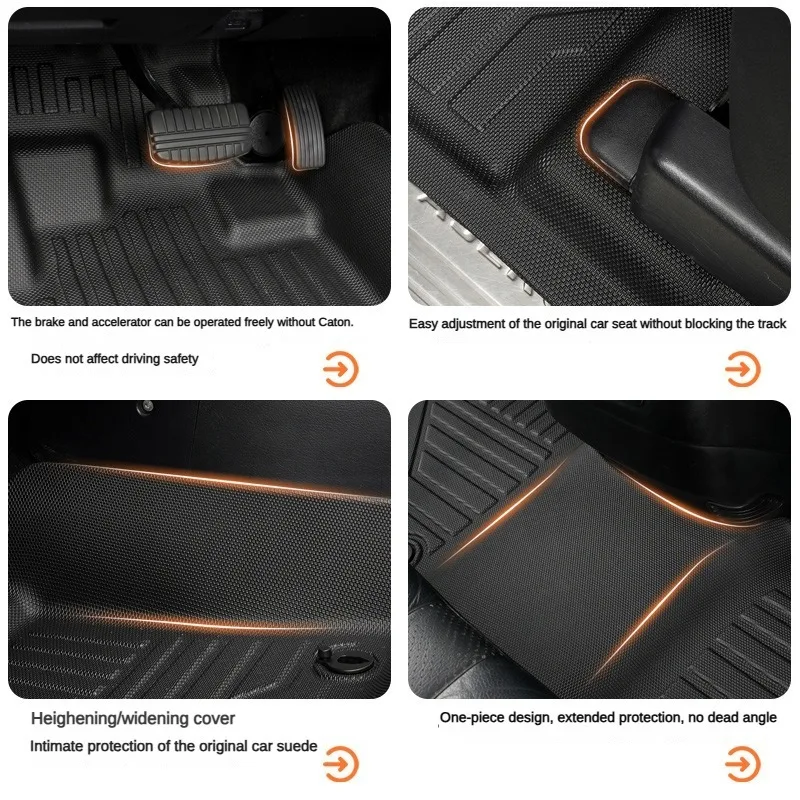 Фото Коврики TPE для Mitsubishi Pajero V93/V97 2007-2023 LHD ICEV с полным покрытием, водонепроницаемые аксессуары для порога объемного звучания №3