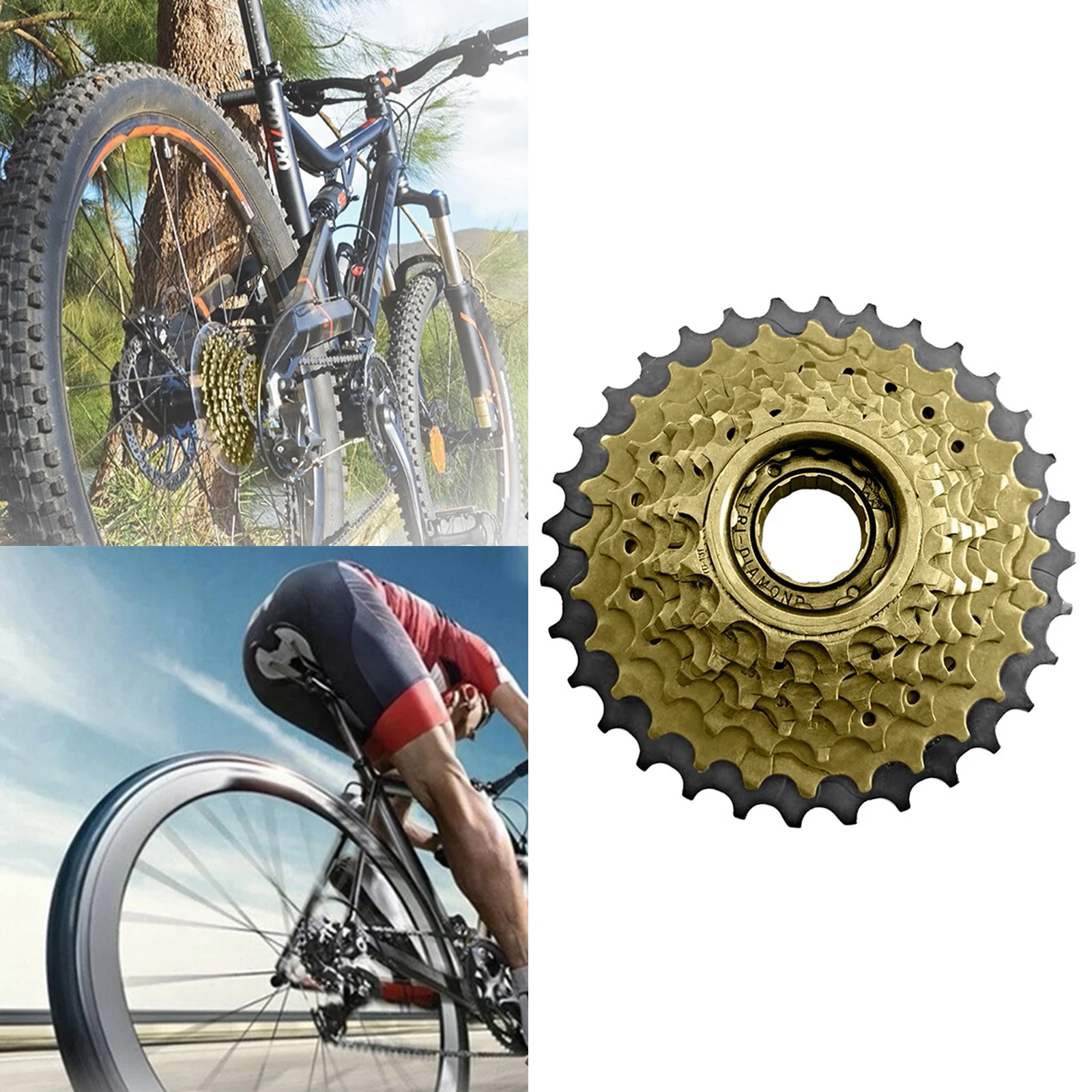 Кассета для велосипеда высокого качества для SRAMShiman0Sunrace Gold, 10 скоростей, Φ 41 мм, подходит для 32-ти штыревых звездочек, дорожного велосипеда (art.: 3920c217b872e) - 3920c217b872e