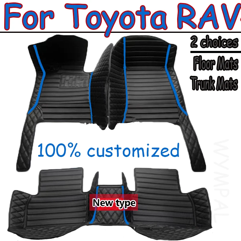 Автомобильные коврики для Toyota RAV4 Ravufō XA20 2001 2002 2003 2004 2005 3-дверные антигрязные накладки Автомобильные ковры Напольные матовые автомобильные аксессуары
