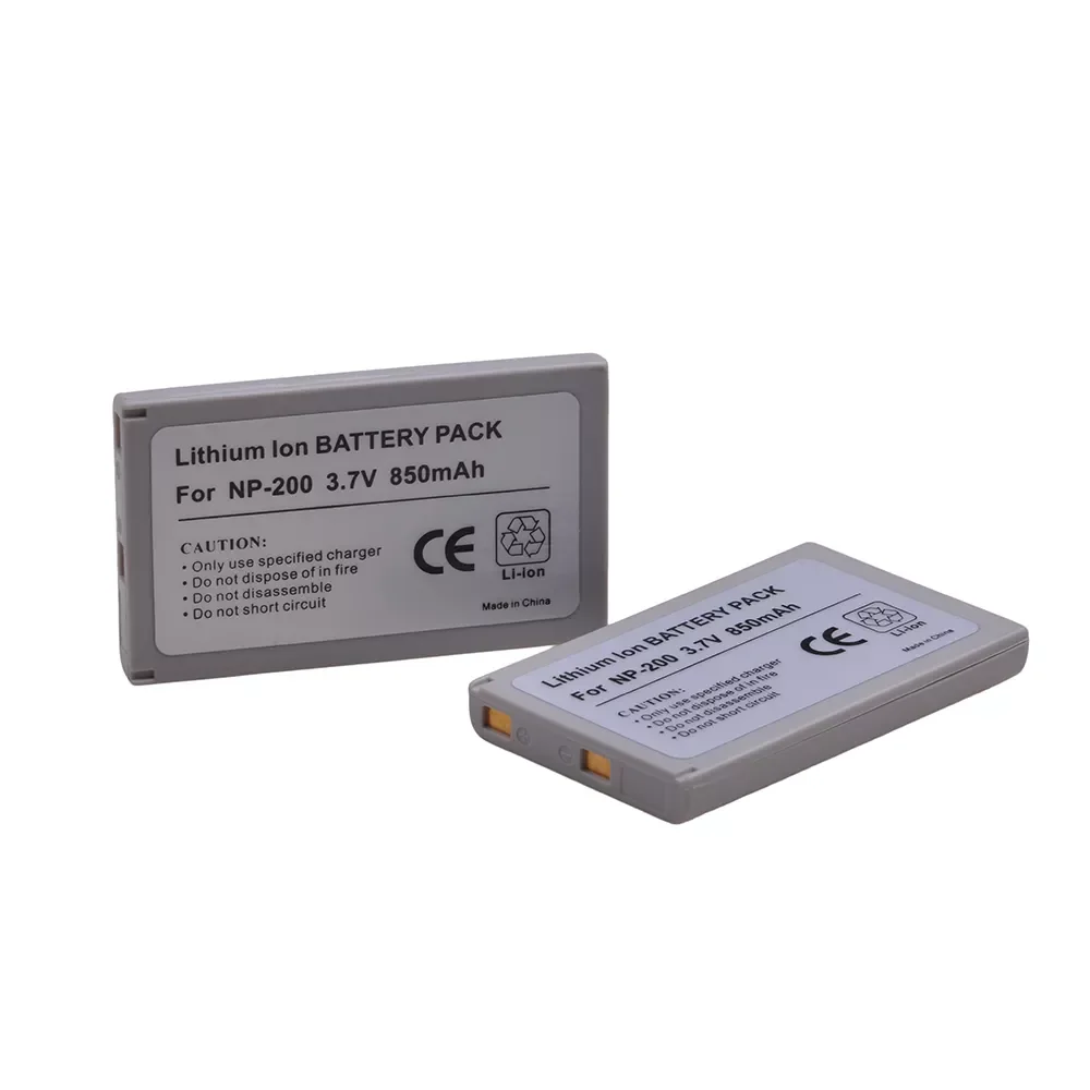 Новинка, 2 шт., 850 мАч, Φ NP200, для KonicaMinolta DiMAGE Xg, X, Xi, Biz, X20, X21, NP 200 аккумулятор