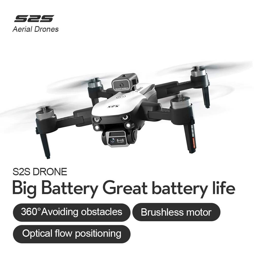 Фото GSF Новый S2S Профессиональный Дрон 5G 8K HD ESC камера обход препятствий Вертолет FPV оптический поток RC Квадрокоптер игрушка Дрон подарок №2