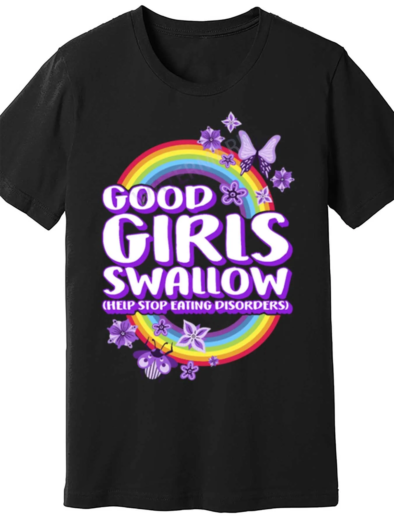 Футболка Good Girls SwallowEating Disorder Recovery 860687, забавная мужская футболка с коротким рукавом, черная PR2