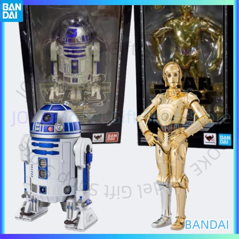 Оригинальная фигурка Bandai S.H.Figuarts C-3PO и R2-D2 Classic Ver Star Wars: A New Hope в наличии, коллекционная модель игрушки из фильма
