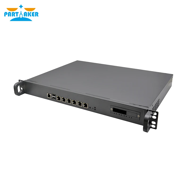 1U Брандмауэр для монтажа в стойку LGA1151 i3-6100/i5-6500/i7-6700 6x I226 4x SFP+ 2x USB pfSense Маршрутизатор ROS Микросервер