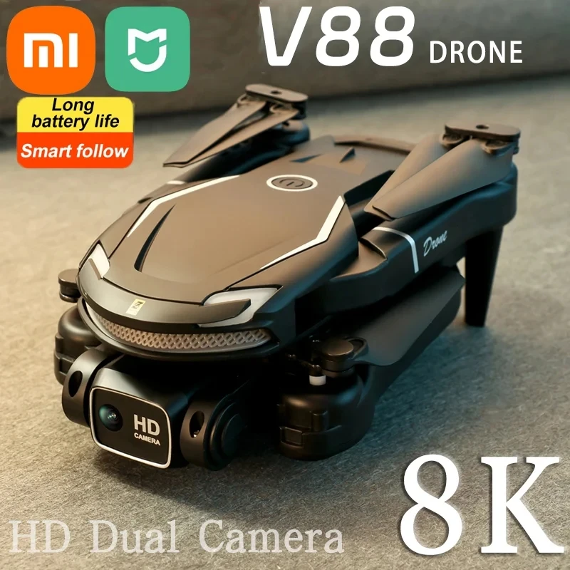 Дрон XIAOMI MIJIA V88, профессиональный HD Квадрокоптер с дистанционным управлением, GPS, двойной камерой, для аэрофотосъемки, 8K